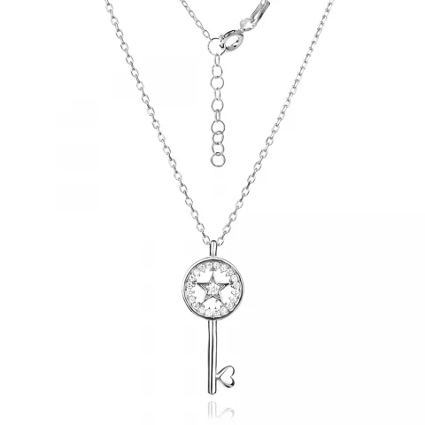Сребърно колие Key Star