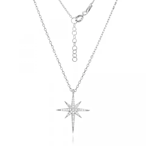 Сребърно колие Polar Star