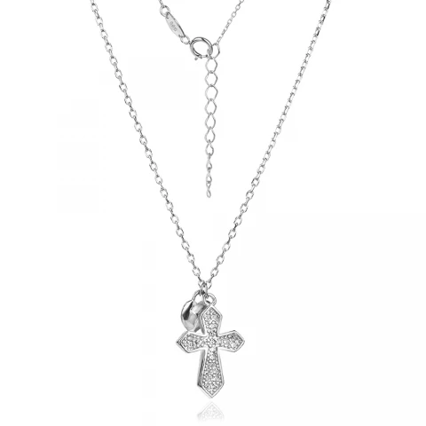 Сребърно колие Cross