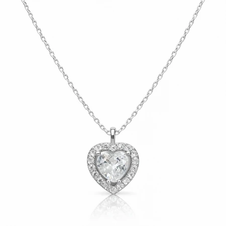 Сребърно колие Velia Heart