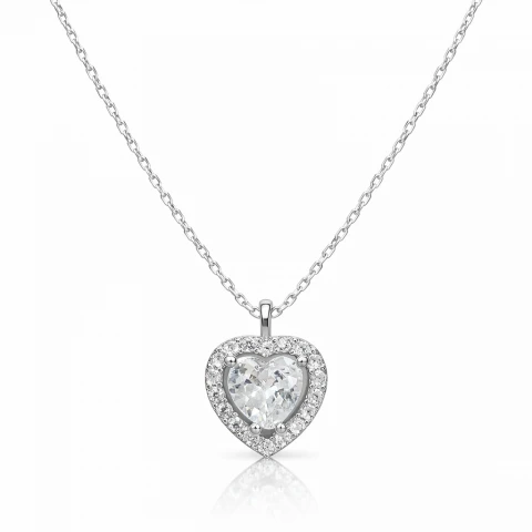 Сребърно колие Velia Heart