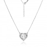 Сребърно колие Velia Heart