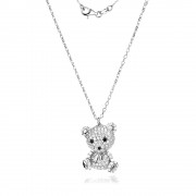 Сребърно колие Bear