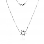 Сребърно колие Sun