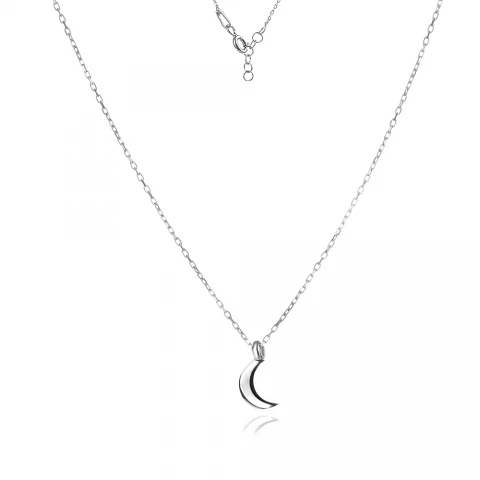 Сребърно колие Mini Moon