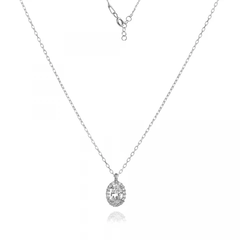 Сребърно колие Solitaire Elegance