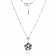 Сребърно колие Diamond Clover