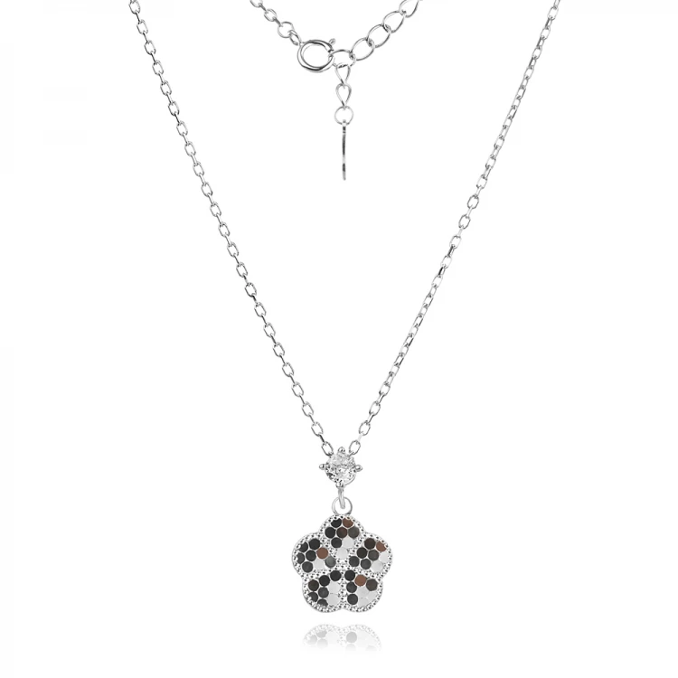 Сребърно колие Diamond Clover Сребърно колие Diamond Clover