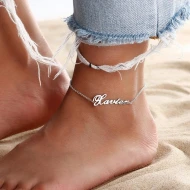 Сребърна гривна за крак Мy Name Сребърна гривна за крак Мy Name
