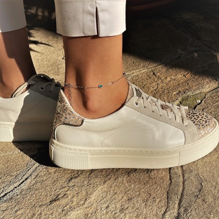 Сребърна гривна за крак Blue eye Сребърна гривна за крак Blue eye