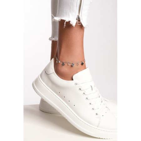 Сребърна гривна за крак Детелина Сребърна гривна за крак Детелина