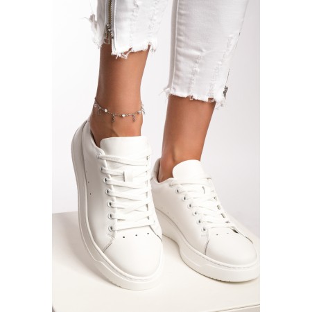 Сребърна гривна за крак Infinity