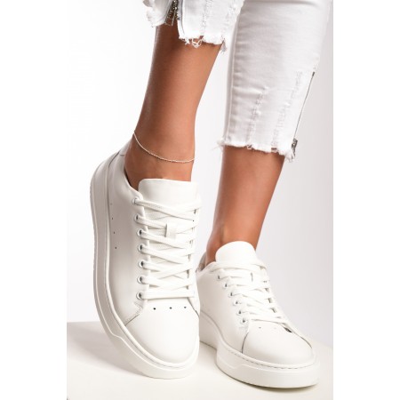 Сребърна гривна за крак Line