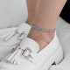 Сребърна гривна за крак Luxury Eternity (Гривни за Крак) Сребърна гривна за крак Luxury Eternity - Гривни за Крак