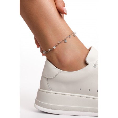 Сребърна гривна за крак Mini Heart Сребърна гривна за крак Mini Heart