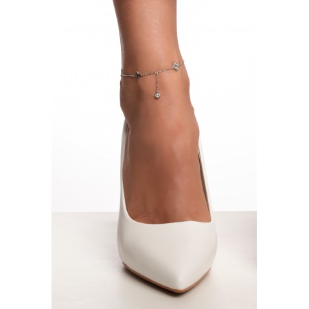 Сребърнa гривна за крак Lera