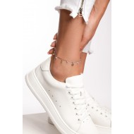 Сребърна гривна за крак Mini Star