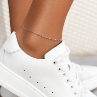 Сребърна гривна за крак Tessa