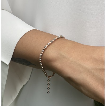 Сребърна гривна Топчета