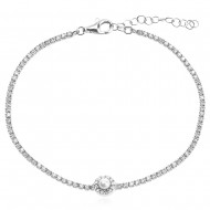 Сребърна гривна Pearl