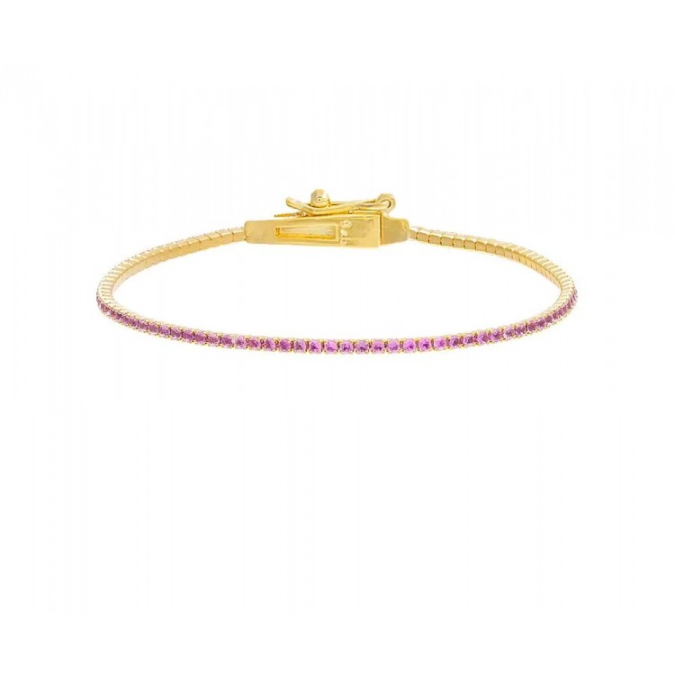 Thin Gemstone Tennis Bracelet Thin Gemstone Tennis Bracelet