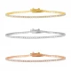 Thin Gemstone Tennis Bracelet Thin Gemstone Tennis Bracelet