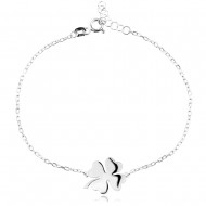 Сребърнa гривна с детелинка