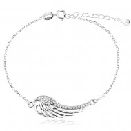 Сребърнa гривна Angel Wing