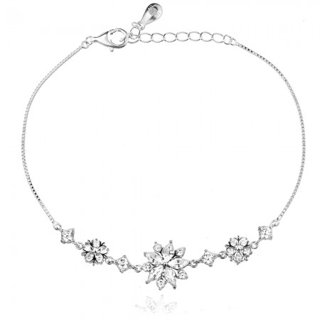 Сребърнa гривна Flora Shine Сребърнa гривна Flora Shine