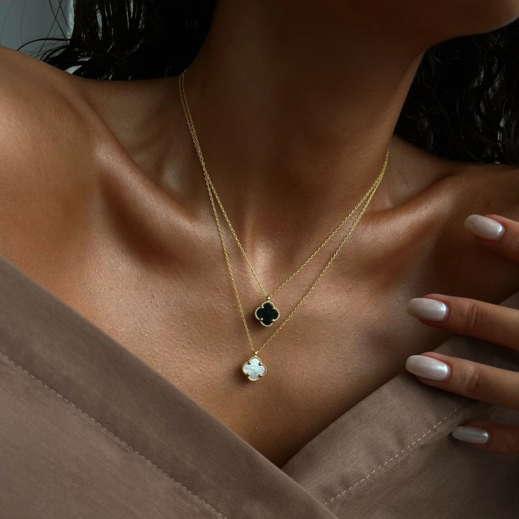 Златно колие Cleef - Clover Collection