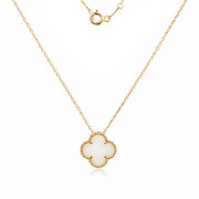 Златно колие Clover