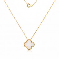 Златно колие Clover