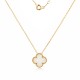 Златно колие Clover