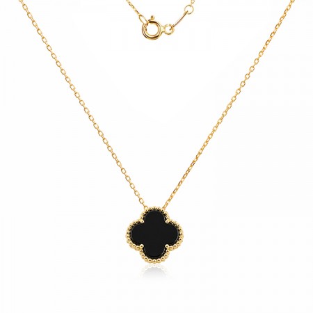 Златно колие Clover