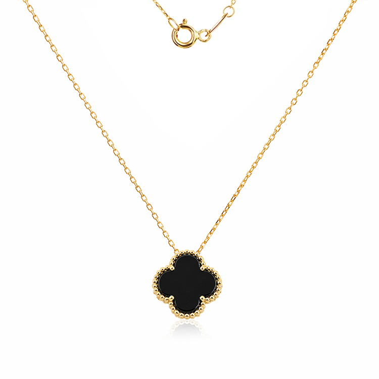 Златно колие Clover