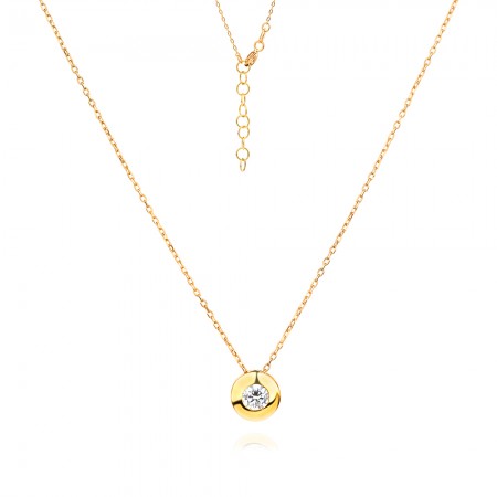 Златно колие с едно камъче Златно колие с едно камъче