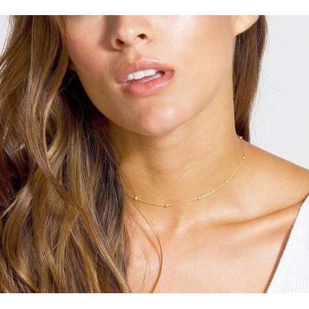 Златно колие с Топчета 