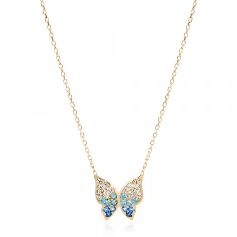 Златно колие Color butterfly Златно колие Color butterfly