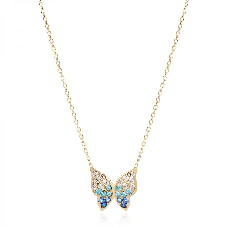 Златно колие Color butterfly Златно колие Color butterfly