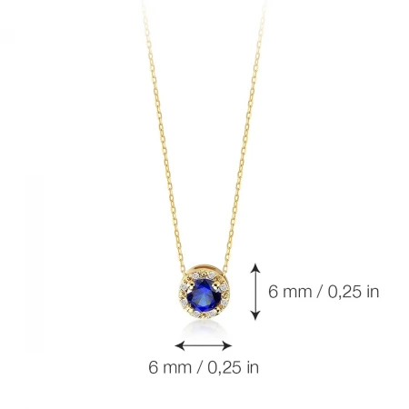 Златно колие Blue