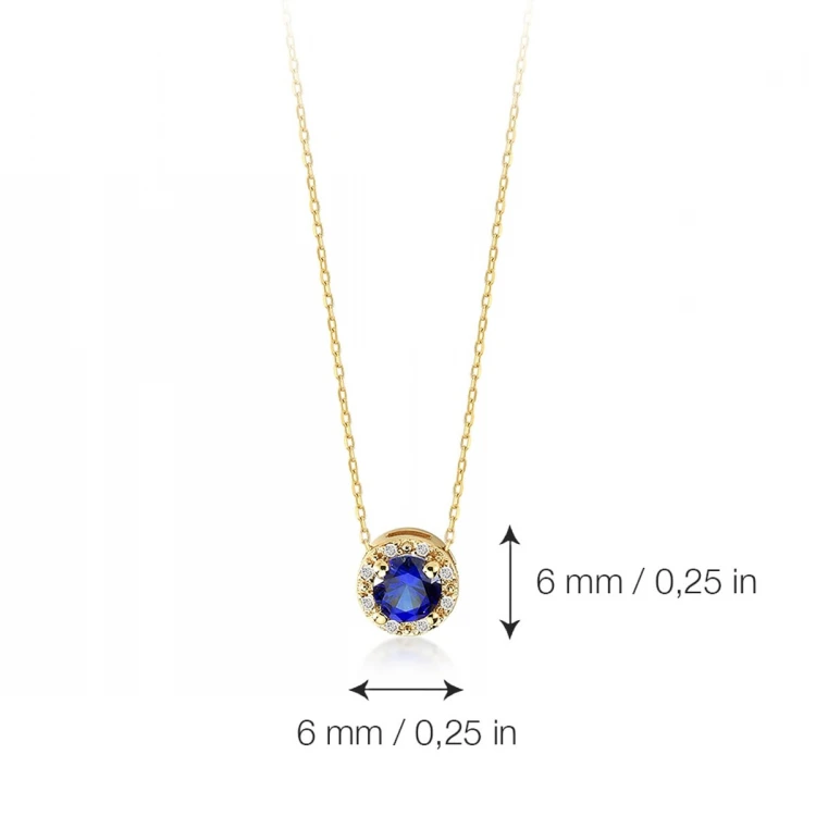Златно колие Blue