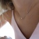 N048 (Колиета) Златно колие Blue star - Колиета