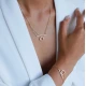 Златна двойна гривна Lux Circle Златна двойна гривна Lux Circle
