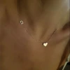 Златно колие с една буква и сърце Златно колие с една буква и сърце