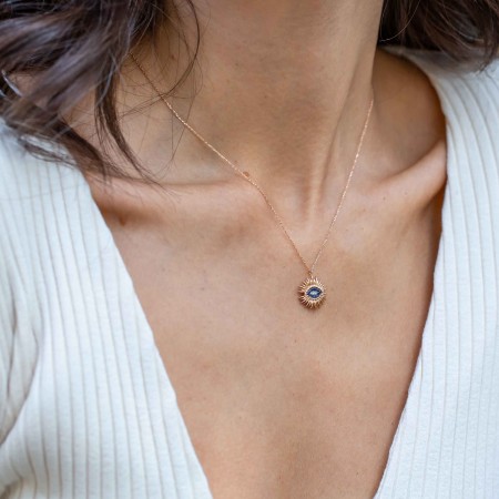 Златно колие синьо око Златно колие синьо око