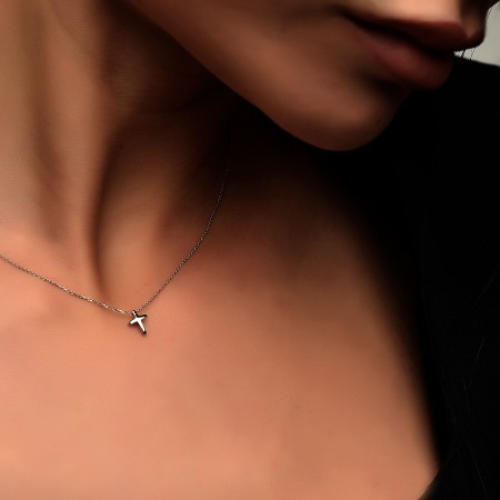 Златно Колие Mini Cross