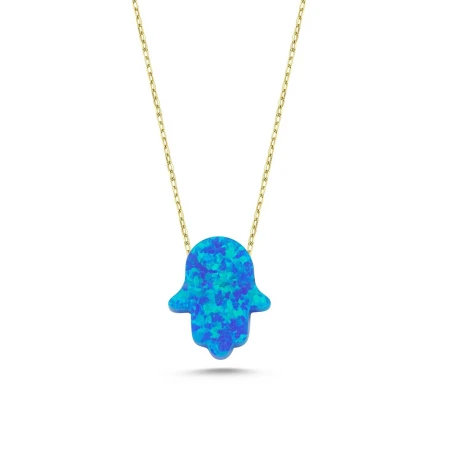 Златно колие Hamsa Opal Златно колие Hamsa Opal