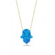 Златно колие Hamsa Opal - Колиета