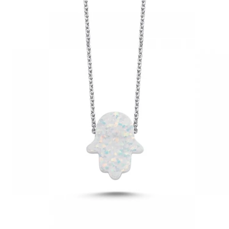 Златно колие Hamsa Opal Златно колие Hamsa Opal