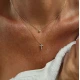 Златно колие Bless my cross